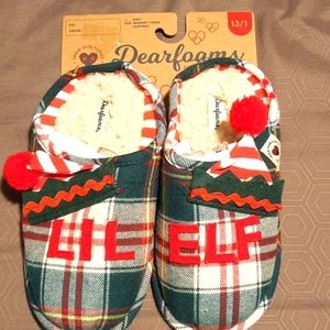 Kids Christmas Dearfoam Slippers  size 13/1